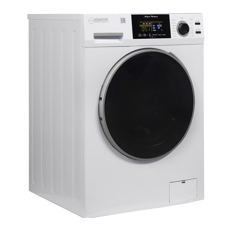 Equator Advanced Appliances Super Washer 1.9 cu. ft. / 18 lb Capacity with Sanitize & Allergen Cycles, Winterize Function, 1400 RPM, White, 110V