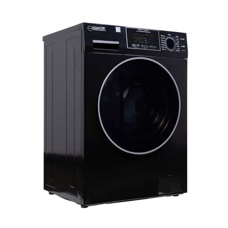 Equator Advanced Appliances All-in-One 4700 Washer-Dryer, Ventless, Fully Built-In, Zero Clearance, 1.62 cu. ft. / 15 lb Capacity, 110V, 1400 RPM - Black