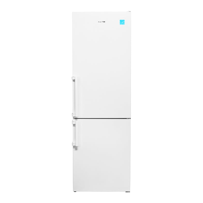 Conserv 12 Cu. Ft. No-Frost Bottom Freezer Refrigerator with Wine Rack – Garage Ready, ENERGY STAR®, White