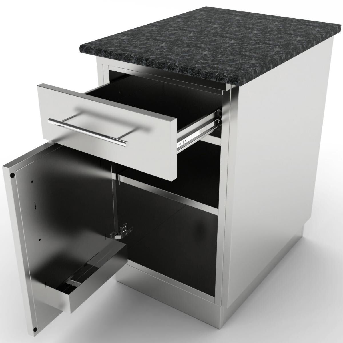 Sunstone SBC18CSD – 18-Inch Cabinet with Door, Shelf & Top Drawer