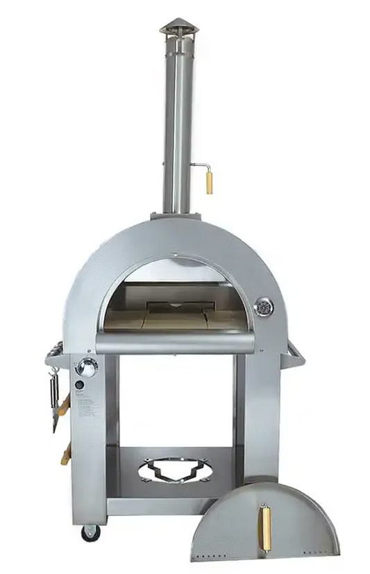 KoKoMo Grills 32″ Dual-Fuel Gas or Wood-Fired Pizza Oven (Natural Gas)