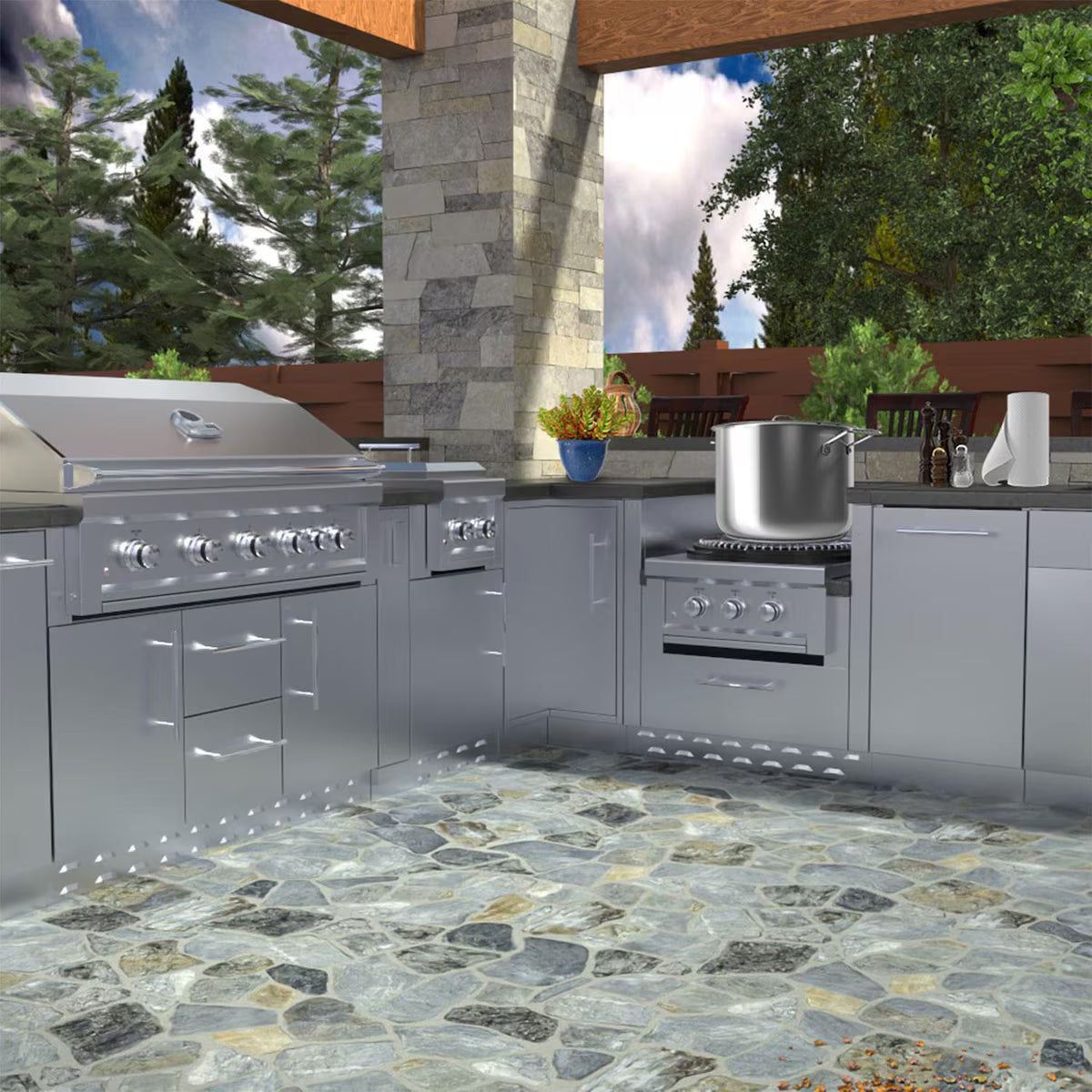 Sunstone SAC33PBDC – 33" Power Burner Base Cabinet