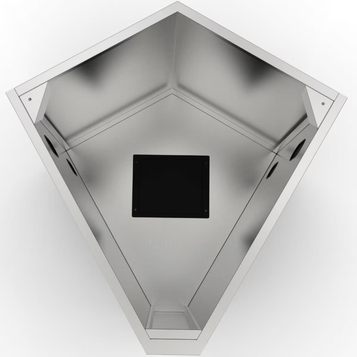 Sunstone 5" 30-Degree Corner Outdoor Kitchen Cabinet with Utility Access – SBC5C30