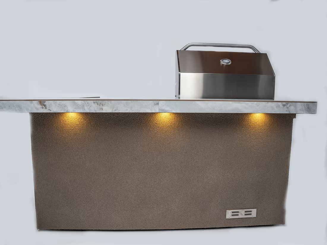 Kokomo Grills KoKoMo St. John 7'6" BBQ Island w/ High Bar - Natural Gas