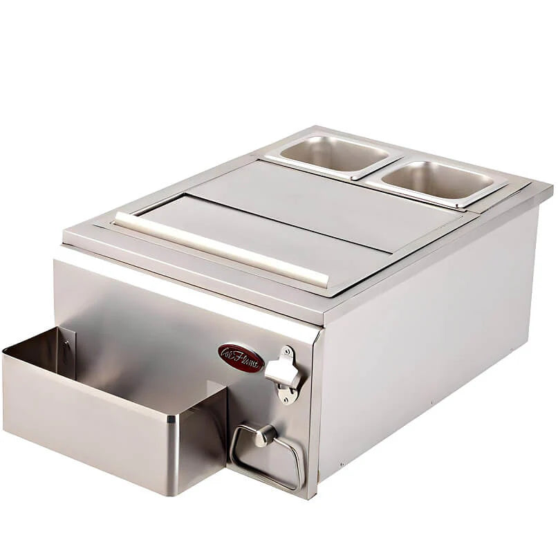 Cal Flame BBQ11842P-18 – 18″ Built-In Cocktail & Ice Bin Center