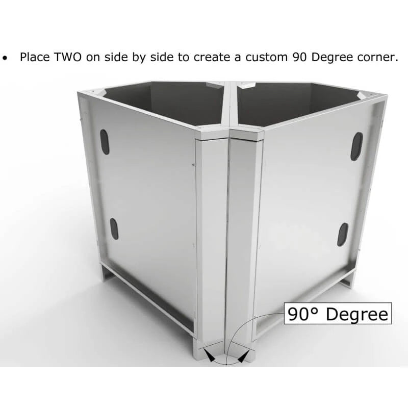 Sunstone SBC3C45 – 3-Inch 45° Corner Outdoor Kitchen Cabinet