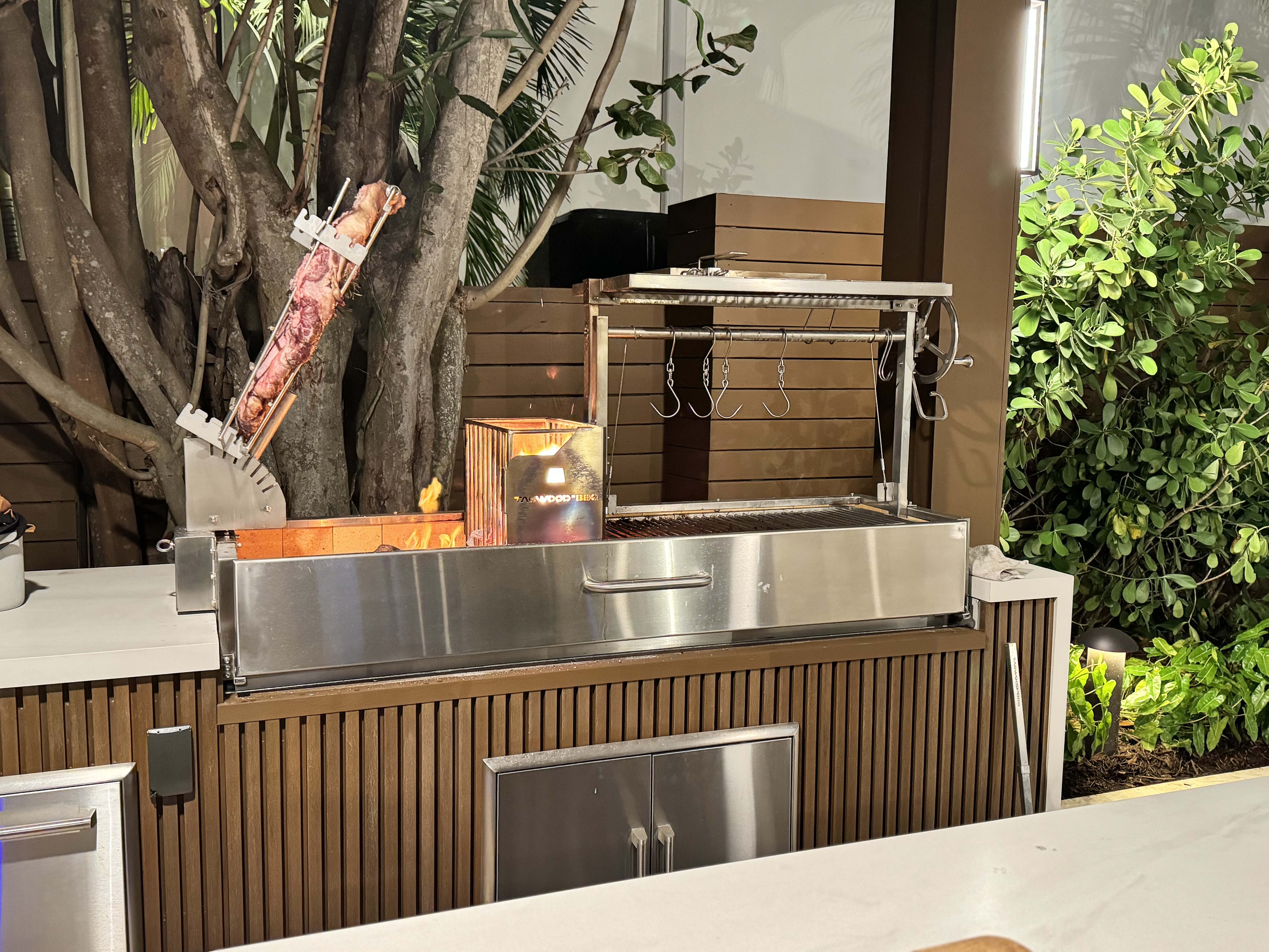 Tagwood BBQ08SS – Built In Argentine Stainless Steel Santa Maria Grill - Piratically Built