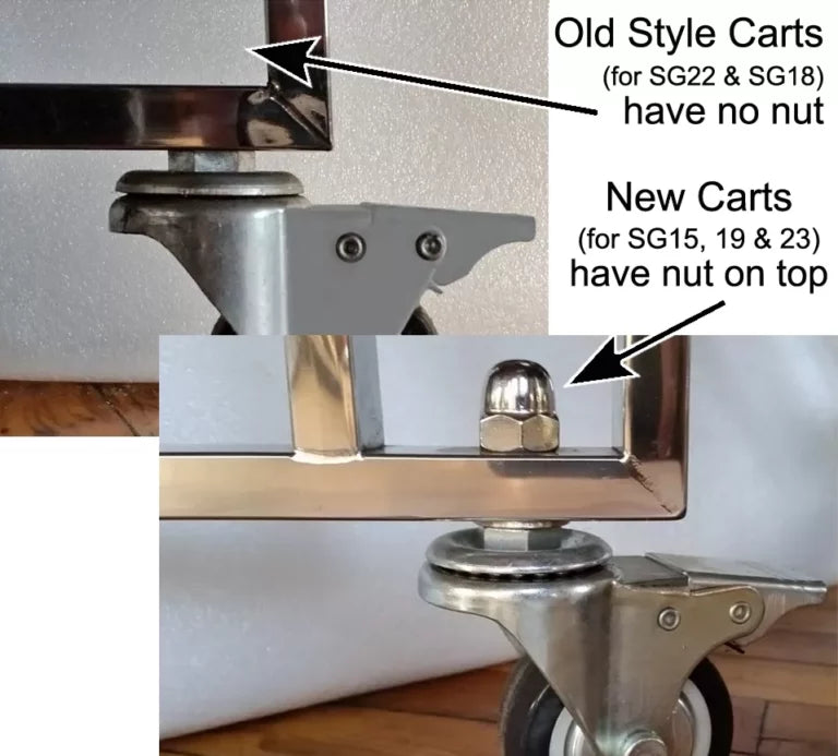 Saffire Caster Wheels Set for 15, 19, 23 Carts