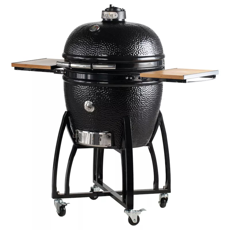 Saffire XL 23" Kamado Grill – Bronze Series (Onyx Black)