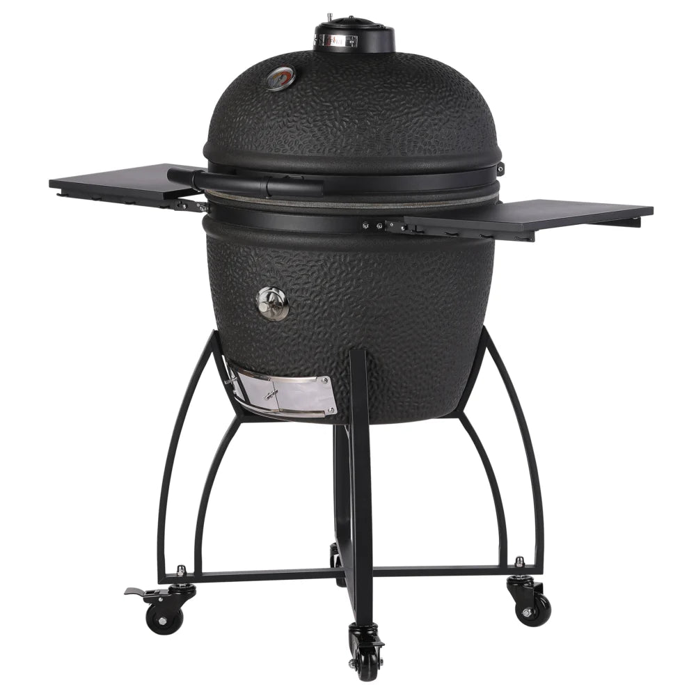 Saffire XL 23" Kamado Grill – Carbon Black (Platinum Firebox)