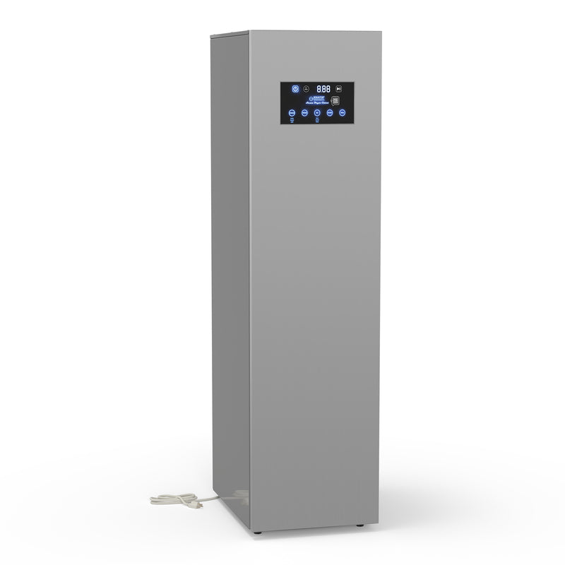 Equator Advanced Appliances Steam Dryer Closet – Wrinkle Removal, Sanitizing & Deodorizing, Refreshes Clothing, Slim Design, 110V Stainless