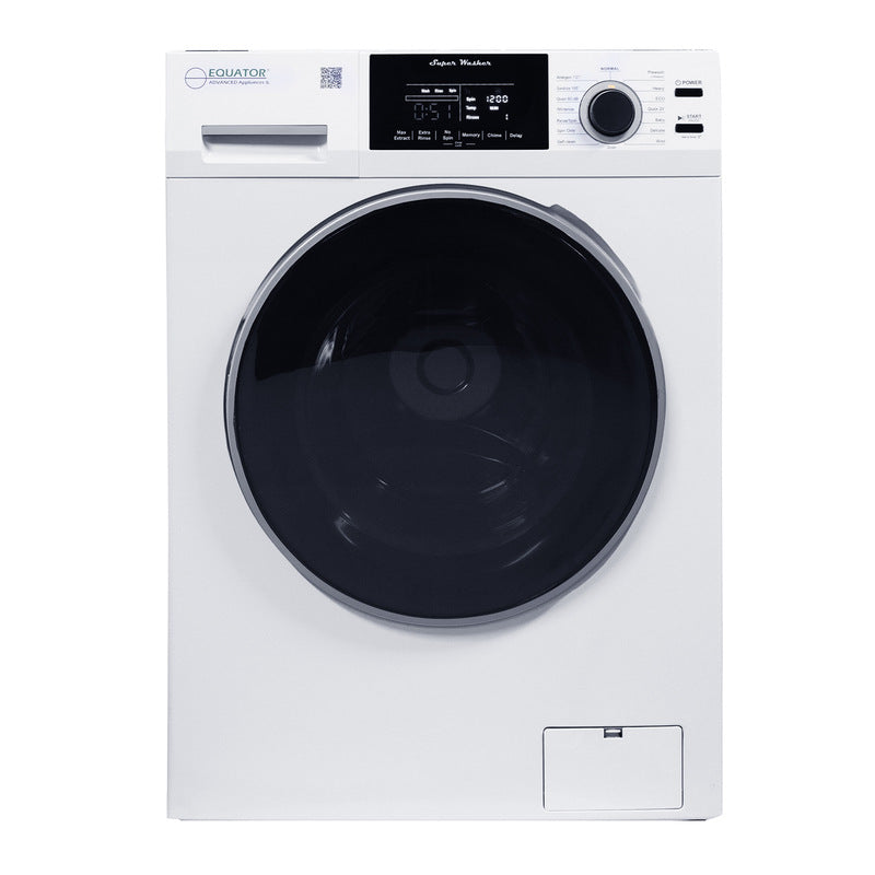 Equator Advanced Appliances Super Washer 1.9 cu. ft. / 18 lb Capacity with Sanitize &amp; Allergen Cycles, Winterize Function, 1400 RPM, White, 110V