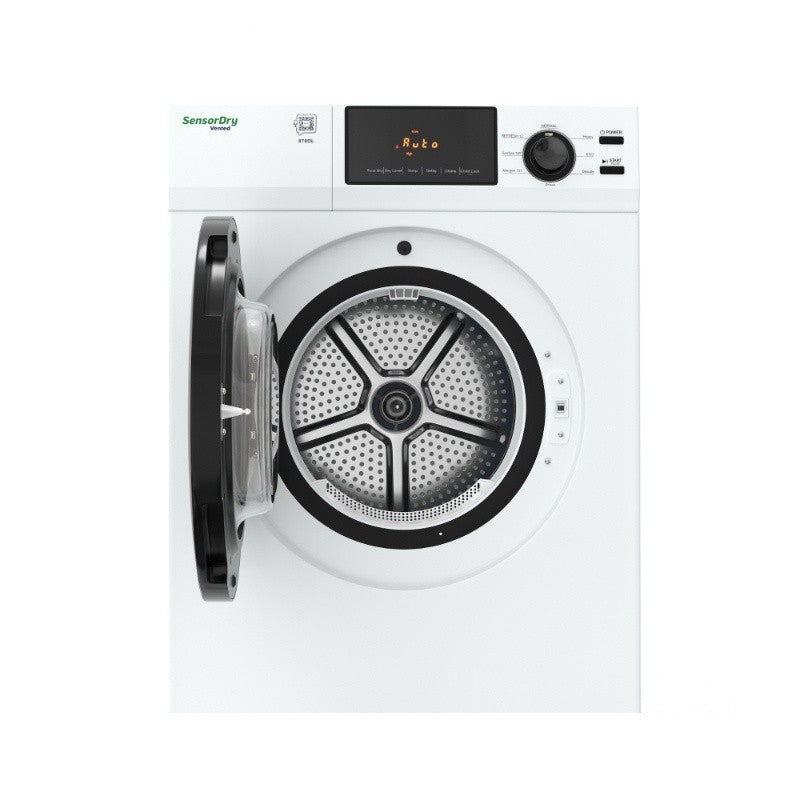 Equator Advanced Appliances Deluxe 24" Vented Sensor Dryer with Washer Socket, 4 cu. ft. / 18 lb Capacity, 110V