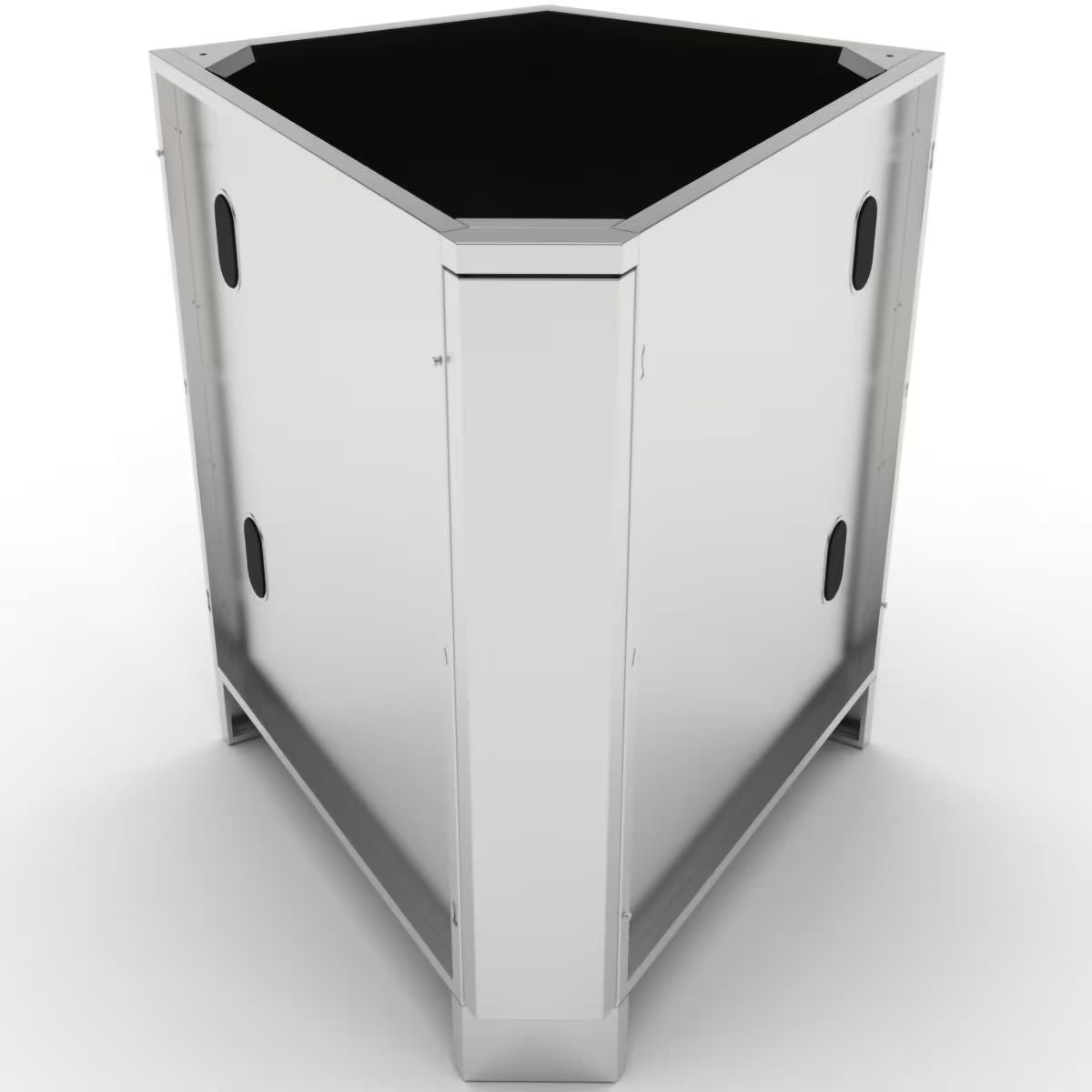 Sunstone 5" 30-Degree Corner Outdoor Kitchen Cabinet with Utility Access – SBC5C30