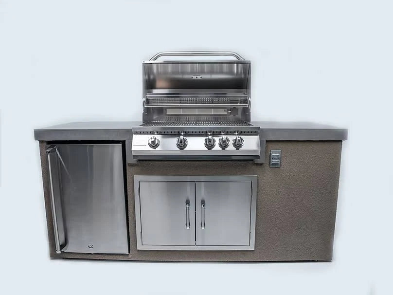 Kokomo Grills 7' Standard Outdoor BBQ Island