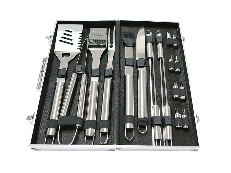Cal Flame BBQSET-004 – 18-Piece Stainless Steel BBQ Tool Set