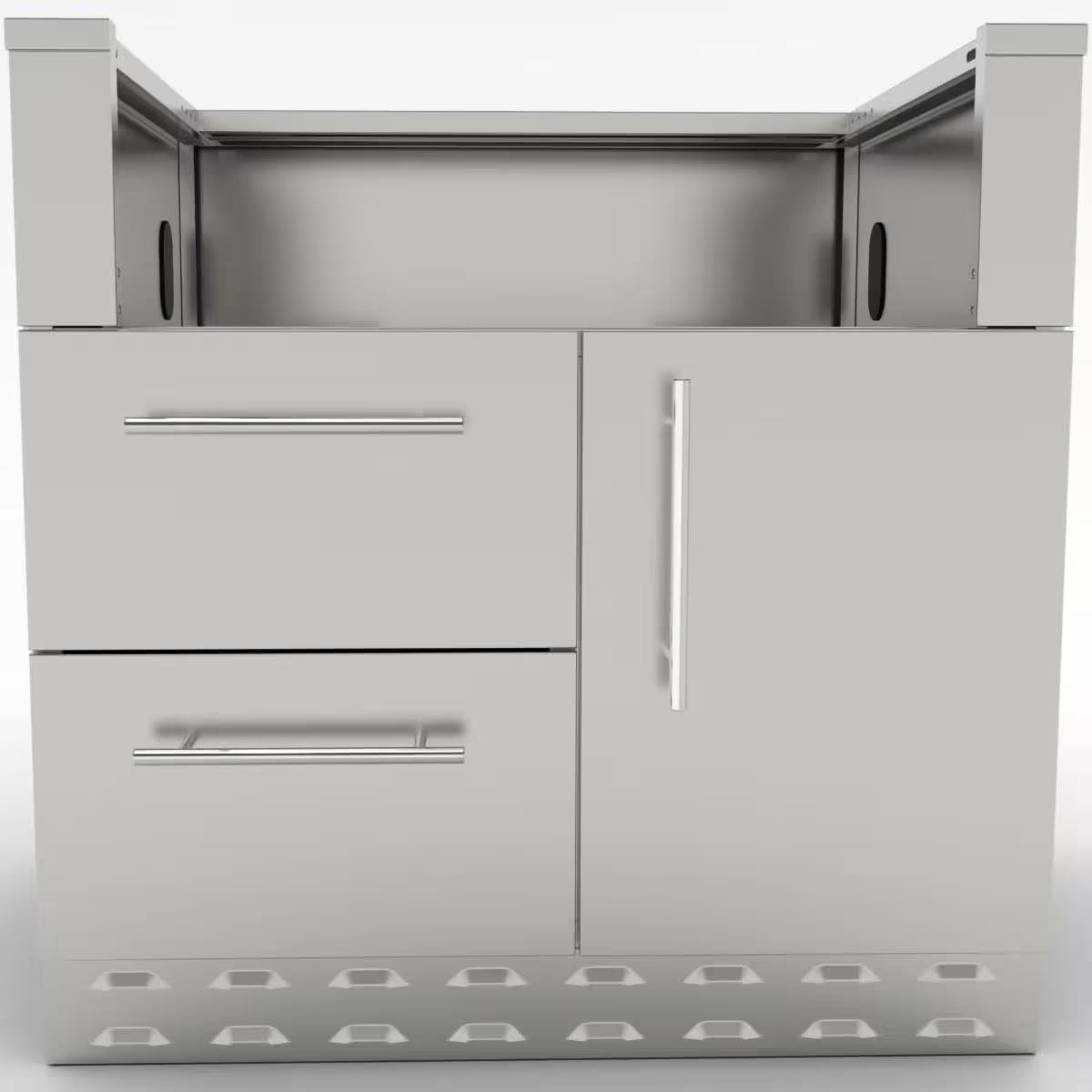 Sunstone SAC34GLPCD – 34-Inch Gas Grill Base Cabinet with Propane Tank Storage