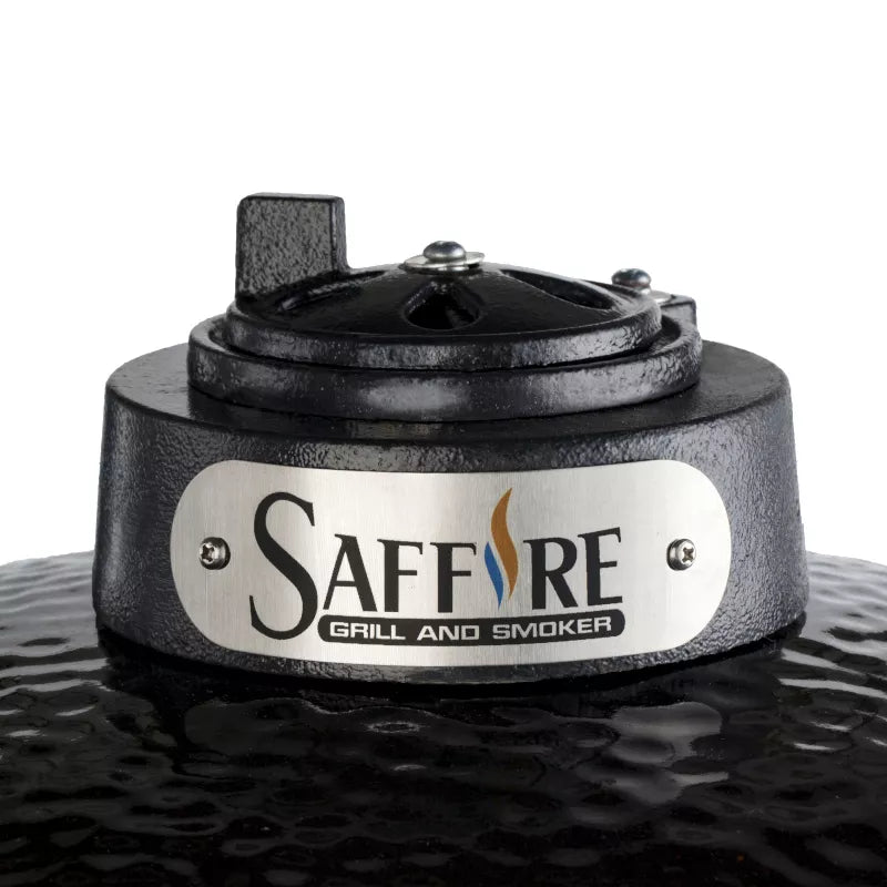 Saffire XL 23" Kamado Grill – Bronze Series (Onyx Black)