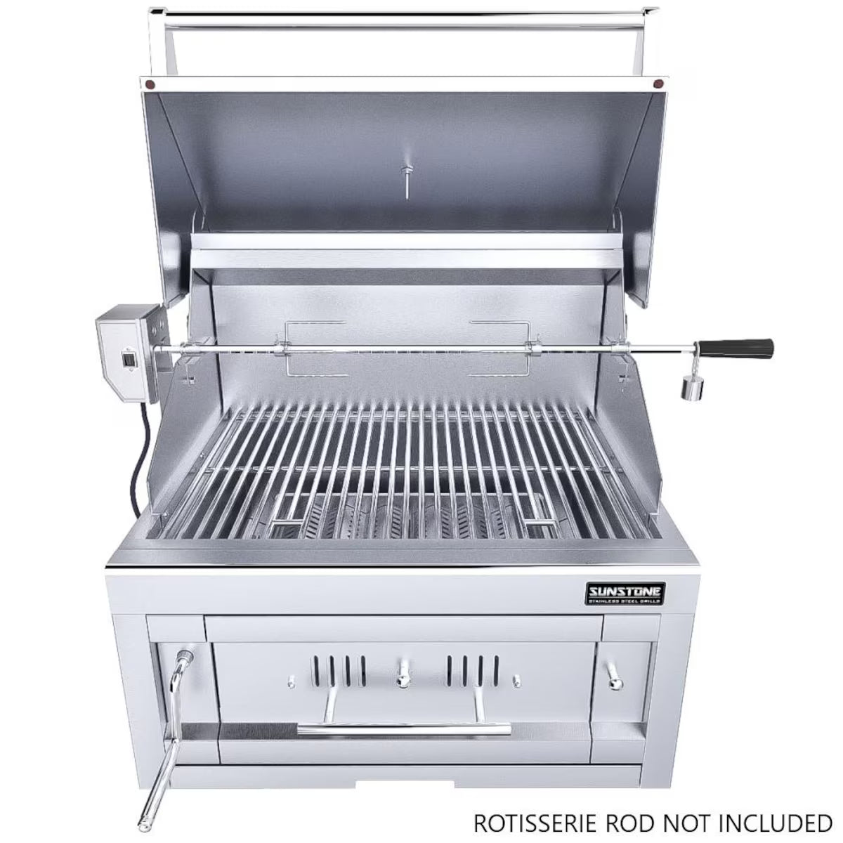 Sunstone 28" Built-In Charcoal & Wood Grill