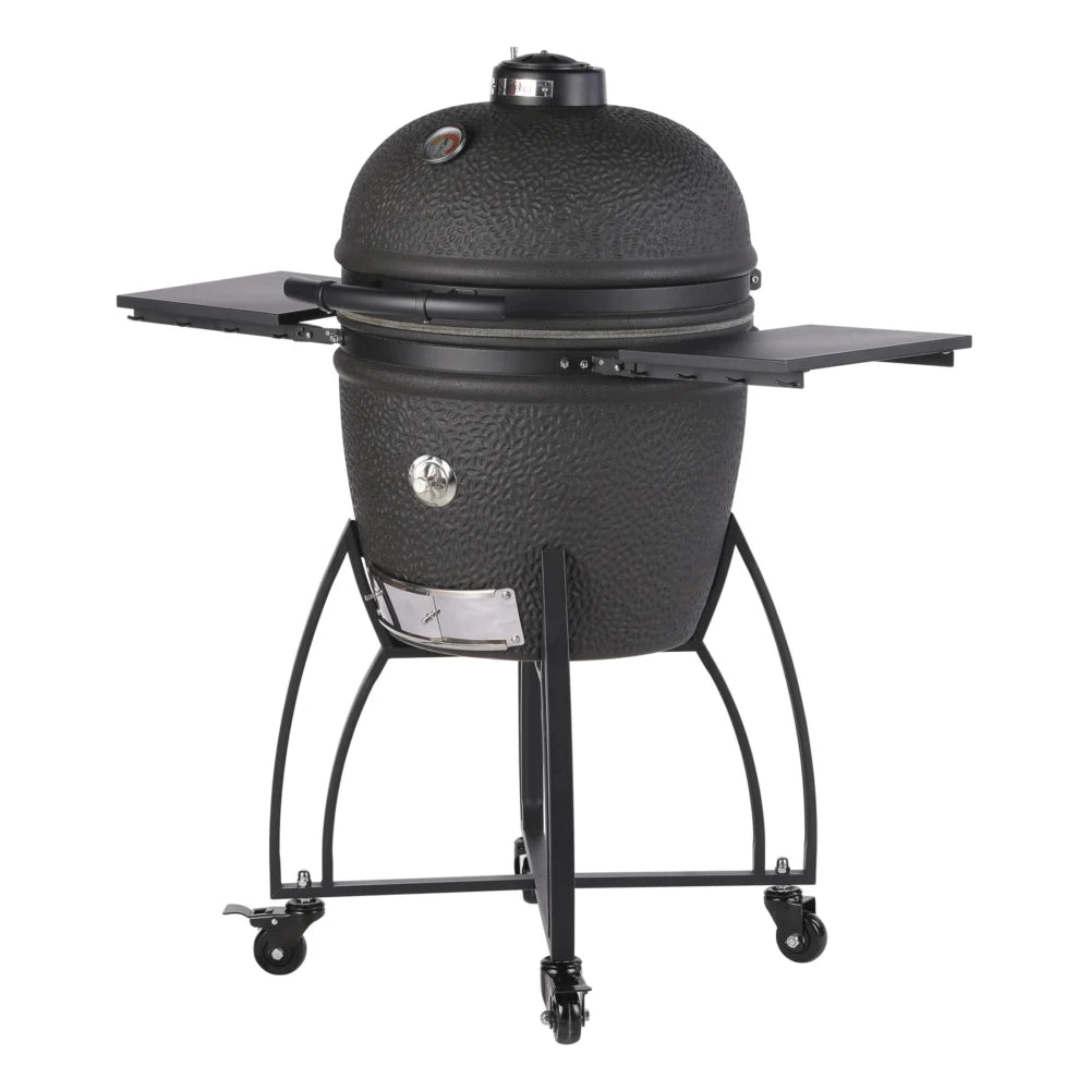 Saffire Large 19" Carbon Black Kamado Grill with Cart